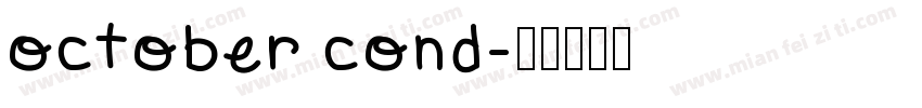 october cond字体转换